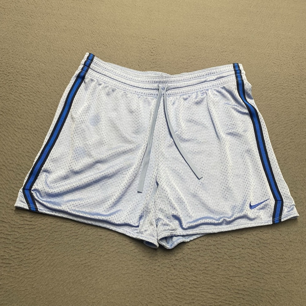 Nike Shorts Mens Small Blue Dri-FIT Mesh Athletic 7 In Stripe 404911-404